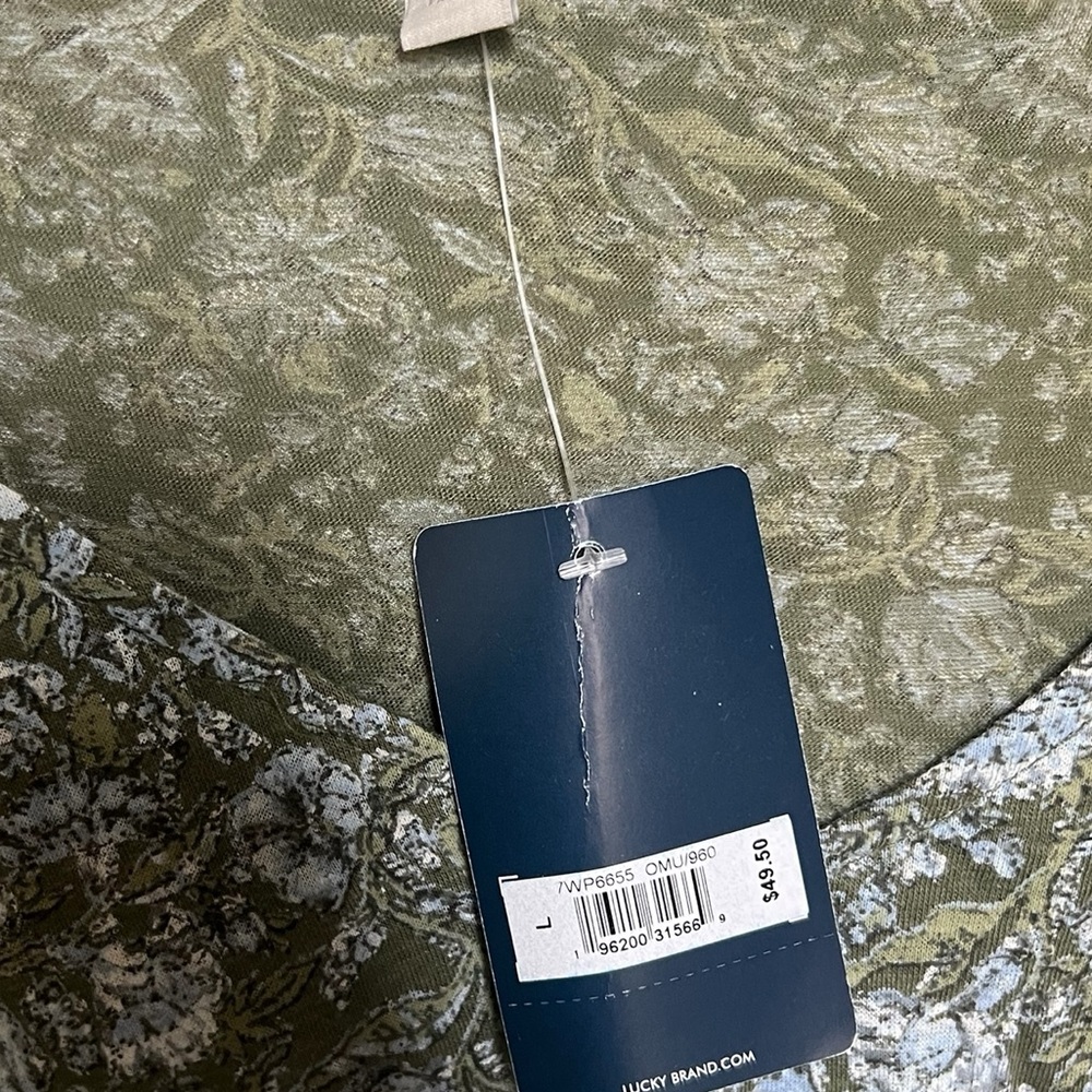 NWT Lucky Brand Blouse L - Picture 6 of 8
